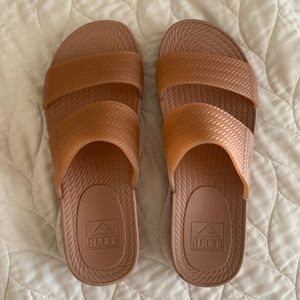 REEF WATER VISTA SLIDE SANDALS ADOBE BROWN SIZE 10